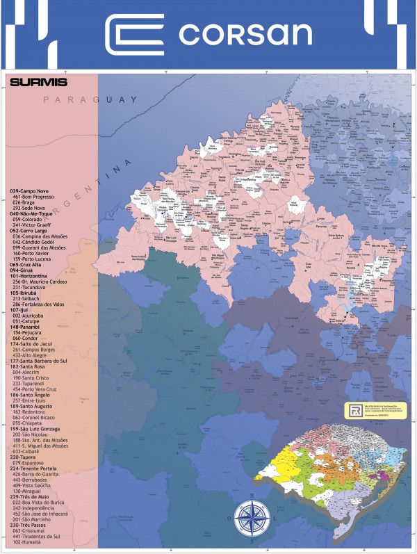 Mapa Regiões SURMIS
